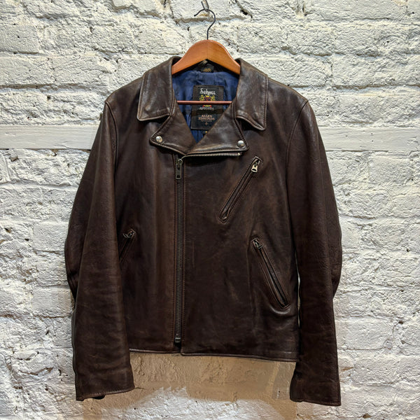 Schott Brown Storm Jacket Schott NYC P673 Tobacco 'Perfecto