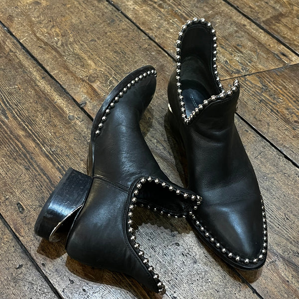 Alexander wang studded booties sales