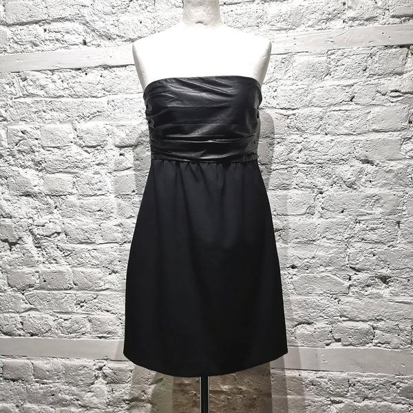 THEORY
LEATHER AND WOOL DRESS