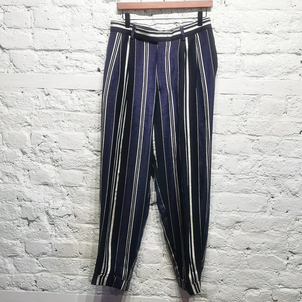 Silk hot sale striped pants