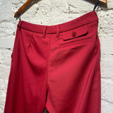 MIU MIU CHERRY RED TROUSERS