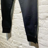 ALEXANDER MCQUEEN BLACK SWEATPANTS ZIP POCKETS