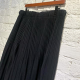 ISSEY MIYAKE HOMME PLISSE BLACK CROPPED TROUSERS