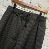 OUR LEGACY “WORKSHOP” BLACK/YELLOW STRIPED TROUSERS