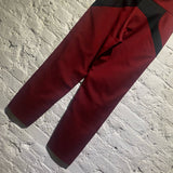 KIKO KOSTADINOV RED/BLACK “SATURN WAIST” TROUSERS