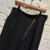 ACNE SILK ZIP TROUSERS
