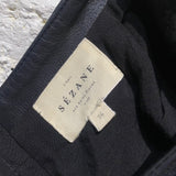 SÉZANE BLACK LEATHER MINI SKIRT