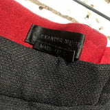 ALEXANDER MCQUEEN BLACK RED WAISTBAND SWEATPANTS