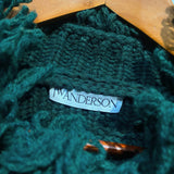 J.W. ANDERSON FOREST GREEN DISTRESSED KNIT