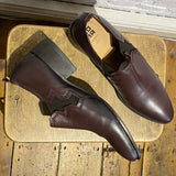 MOMA CHOCOLATE LEATHER “DONNA” SHOES