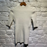 KWAIDAN EDITIONS CREAM KNIT RIBBED TOP