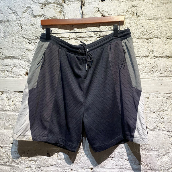 KITH GREY/WHITE ATHLETIC SHORTS