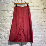 COMME DES GARÇONS RED NYLON SKIRT