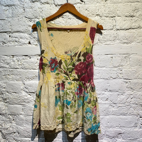 KENZO ROSES TOP WITH CLEAR SEQUINS