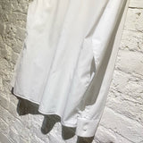 DIOR WHITE COTTON HIDDEN BUTTONS SHIRT