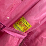 MARTINE ROSE PINK LINED RAIN COAT
