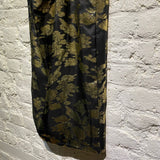 16ARLINGTON BLACK/GOLD BROCADE SKIRT