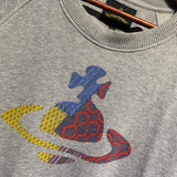 VIVIENNE WESTWOOD ANGLOMANIA GREY ORB SWEATSHIRT