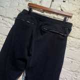 ALEXANDER MCQUEEN BLACK SKULL EMBLEM SWEATPANTS