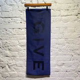 GIVENCHY NAVY/BLUE GRADIENT WOOL/SILK SCARF
