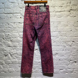 S.R. STUDIO PINK ACID WASH JEANS