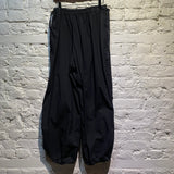 DION LEE BLACK COTTON MIX PARACHUTE PANTS