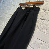 FILIPPA K BLACK WOOL PLEATED TROUSERS