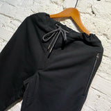 ALEXANDER MCQUEEN BLACK SWEATPANTS ZIP POCKETS
