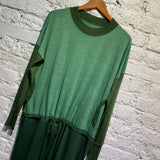 ISSEY MIYAKE HAAT GREEN KNIT DRESS