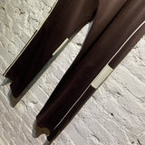 WALES BONNER BROWN/CREAM TRACK BOTTOMS