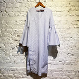 ELLERY STRIPED COTTON “HILDEBERG” V-NECK DRESS