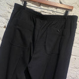 ALEXANDER MCQUEEN BLACK RED WAISTBAND SWEATPANTS