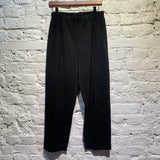 ISSEY MIYAKE HOMME PLISSE BLACK TROUSERS