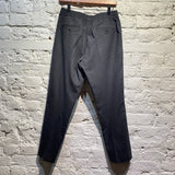 GUCCI GREY WOOL DRAWSTRING TROUSERS