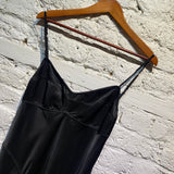 ANNA OCTOBER BLACK SLIP DRESS
