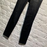 UNRAVEL PROJECT BLACK LEATHER SKINNY TROUSERS