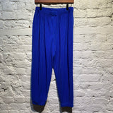 ISSEY MIYAKE HOMME PLISSE BLUE TROUSERS
