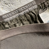 RICK OWENS GREY TEXTURED STRETCH PENCIL SKIRT