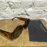 LINDA FARROW X DRIES VAN TO NOTEN TORTOISESHELL ROUND 98C SUNGLASSES