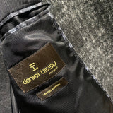 DANIEL TISSU WOOL CHECK OVERCOAT