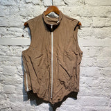 ARNARMAR JONSSON ZIP TECH BROWN GILLET