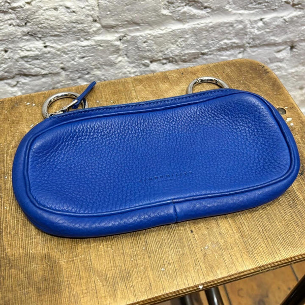 SIMON MILLER COBALT BLUE LEATHER POUCH