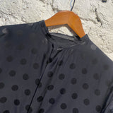HAIDER ACKERMANN BLACK POLKA DOT SHIRT