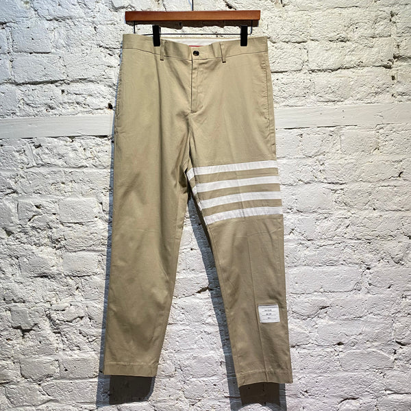 THOM BROWNE BEIGE CHINOS