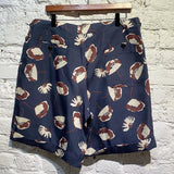 VALENTINO SILK PRINT SHORTS