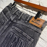 BUTTER GOODS BLACK STONEWASH DENIM SHORTS