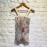 SALVATORE FERRAGANO KOI PRINT SILK TOP