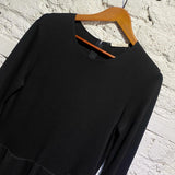 CELINE LONG BLACK JERSEY DRESS