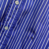 HOMME GIRLS BLUE/WHITE STRIPED SHIRT