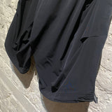 LIMI FEU BLACK NYLON CROPPED TROUSERS